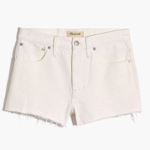 Madewell Relaxed Denim Shorts in Tile White NWT | Size 29